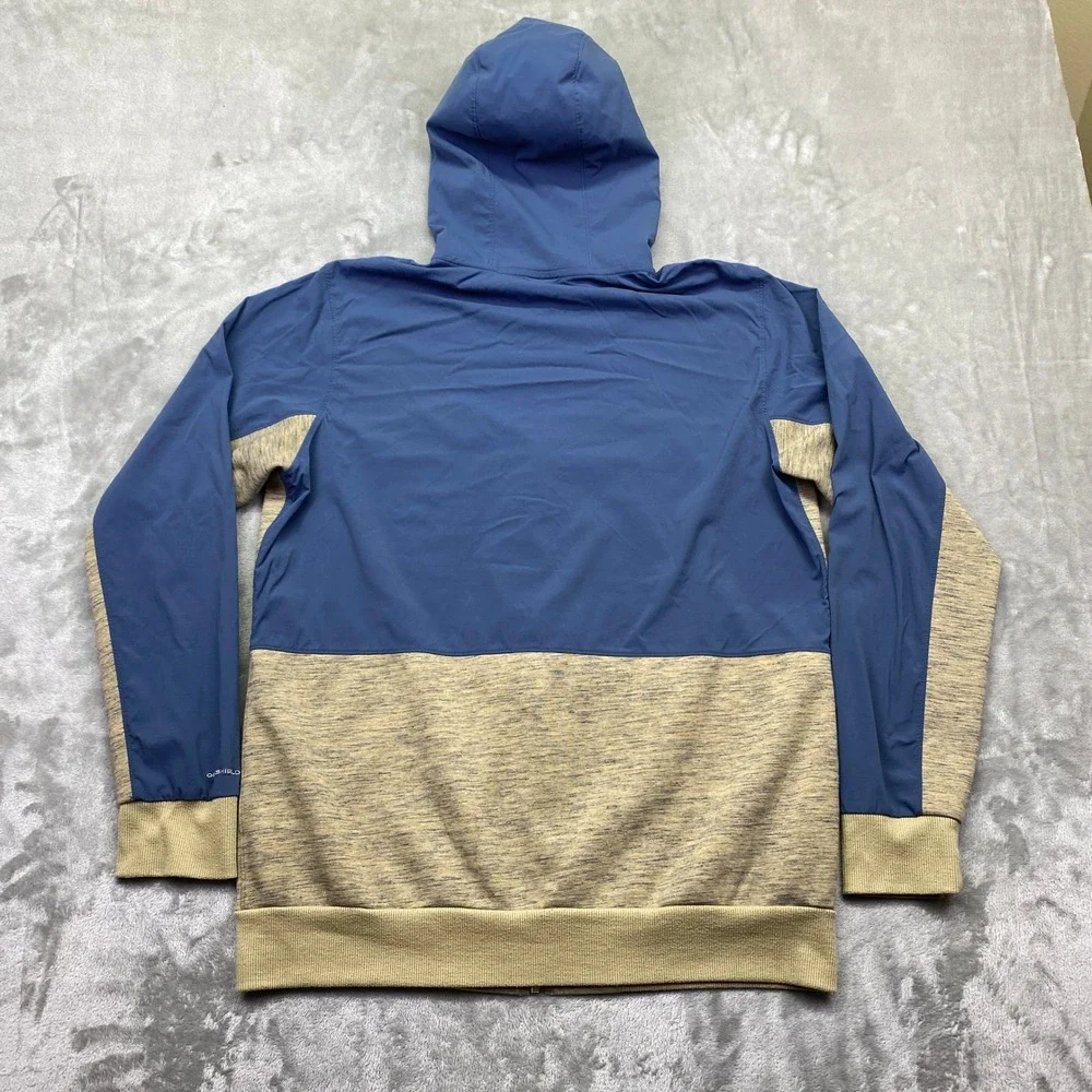 Columbia Lost‎ Larger Omni-Shield Full Zip Hoodie Mens Medium Blue Tan XM1508
